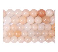 45 perline in avventurina rosa naturale da 8 mm per la creazione di gioielli e bracciali.
