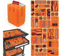 45 Pezzi Cassetta Attrezzi Organizer Cassetti, Per Viti Minuteria, Attrezzi Banco Da Lavoro, Scatole Vassoio Portaoggetti Organizzatore Cassetti Plastica, Per Carrello Porta Attrezzi, Garage - Arancia