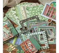 45 pezzi/confezione Carta per scrapbooking con decorazione floreale in rilievo, materiale vintage fai-da-te non adesivo, regalo per le vacanze, forniture per collage fatti a mano, pianificazione di sc