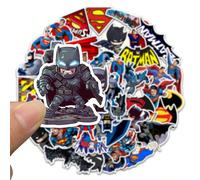 45 pezzi di adesivi in vinile impermeabili a tema supereroi per laptop, borraccia, skateboard, bagagli, fai-da-te, regalo per feste, compleanni e ritorno a scuola per bambini Tagli UnicaCarta tessile