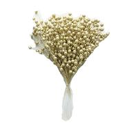 45 pezzi di rami con bacche glitterate da 30,5 cm, rami artificiali dorati per decorazioni dell'albero di Natale, corona di Natale fai-da-te, artigianato, decorazioni per le festività e per la casa