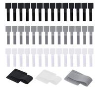 45 Pezzi Fascette in Nylon, Fascette Cavi Riutilizzabili, Fermacavo Adesivo, Fascette Elettricista Ideali per la Gestione dei Cavi in Casa, Ufficio, Giardinaggio e Altro