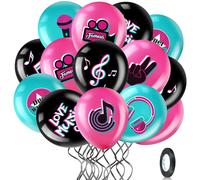 45 Pezzi Palloncini per Feste a Tema Musicale Da 12 Pollici, Palloncini in Latti
