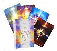 45 Pezzi The Secret Language of Light Oracle Card, Trasmissioni dalle tue Soul Cards Misteri E Segreti della Luce da Illuminare, Gioco di Carte Divinazione per Riunioni di Famiglia , Inglese