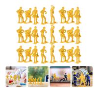 45 pz Micro-paesaggio Ingegneria Uomo con Strumento Modello Giocattolo Mini