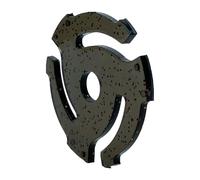 45 RPM Record Adapter Insert - Large-Hole Vinyl Record Center Plug, LP 45 to Disc Converter Stabilizer, ABS Replacement Accessory For Turntables, DJs & Music Lovers (Black)