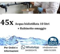 45 taniche Acqua Bidistillata da 10 litri cad.