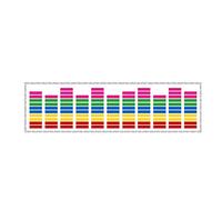 45 X 11 Cm Sensore di Attivazione della Musica Sonora, Equalizzatore Adesivo Per Auto Attivato dal Ritmo della Musica Sonora, 12V LED Luce di Controllo del Ritmo Musicale Attivata(Multicolore)