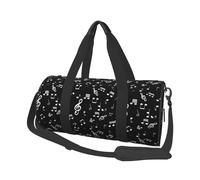 45 x 23 x 23 cm borsa sportiva cartone animato hockey su ghiaccio borsa da palestra per donne e uomini, Note del complesso musicale, Taglia unica