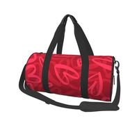 45 x 23 x 23 cm borsa sportiva nera sottile cane palestra borsa per donne e uomini, Piccolo cuore rosso, Taglia unica