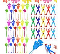 45 x Colorato Mani appiccicose Giocattoli,Uomini Appiccicosi Finestra,Martello Meteor adesivo per Bambini bomboniera Pensiero pensierino regalino Dopo Festa Compleanno Bimbi Regalo fine Festa