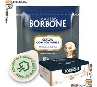 450 Cialde Caffè Borbone Miscela Nera Nero Filtrocarta ESE 38+ Kit accessori