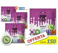 450 Cialde → POP Caffè - Cialda Carta Filtro ESE 44 Caffe Miscela Gusto ARABICA