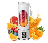 450 ml Spremiagrumi elettrico portatile Mini USB Travel Juicer Machine Shakes Smoothie Blender 12 lame Estrattore di succo fresco per frullati proteici frullati miscele ghiaccio congelato frutta