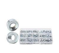 450 pezzi Dado autobloccante in acciaio zincato M3 M4 M5 M6 Dado rivetto Kit assortimento dado rivetto a pressione