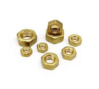 450 pezzi di piccoli dadi esagonali micro mini, mix di 8 misure, M1.4 M1.6 M2 M2.5 M3 M4 M5 M6, set di kit di assortimento in ottone massiccio.