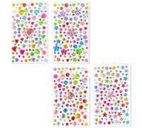 450 Pz Gemme Strass Autoadesivi, Orecchini Sticker 3d Gems Sticker Girls Bastone Su Orecchini, Per Glitter Make Up Per Viso Corpo Occhi, Strass Adesivi, Unghie E Fai Da Te Creativo