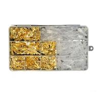 450 terminali a crimpare in ottone per collegamenti elettrici con maniche isolate trasparenti che supportano l'impermeabilizzazione e l'organizzazione dei cavi