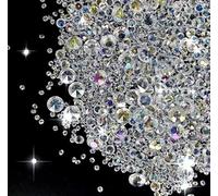 4500 Diamanti Decorativi Pietre Colorate per Vasi Cristallo Acrilico Cristallo Trasparente Decorazione per Vasi, Riempitivi, Natale, Matrimoni, Feste di Compleanno (3 mm, 6 mm, 10 mm)
