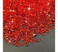 4500 *Diamantini Decorativi 3 Dimensioni Set Di Pietre Acriliche Diamantate Diamanti Colorati Artificiali Adatto Per Matrimoni, Compleanni, Natale, Decorazioni Per Feste In Casa(Rosso)
