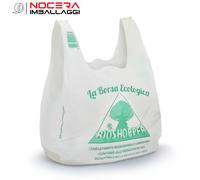 4500 SHOPPER DI PLASTICA BIO MINI BIANCHE, 23X40, BUSTE SACCHETTI BIODEGRADABILI