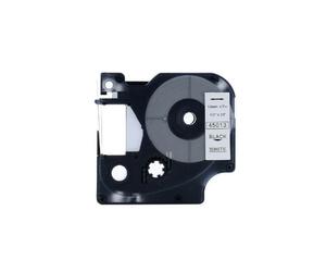 45013 NASTRO COMPATIBILE DYMO TIPO D1 (12MMX7M) NERO/BIANCO