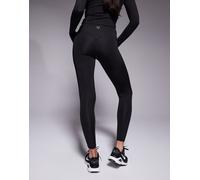4505 - Active - Leggings da palestra a vita alta neri con cuciture effetto scolpito a cuore-Nero 44