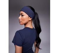 4505 - Fascia ampia da yoga morbida al tatto blu navy notte One Size