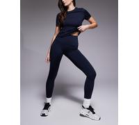 4505 Hourglass - Icon Active - Leggings da palestra a vita alta blu navy modellanti sul retro con tasca interna 44