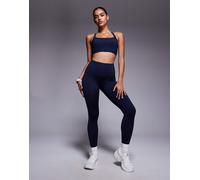 4505 - Icon Active - Leggings da palestra a vita alta blu navy scuro modellanti sul retro con tasca interna 40