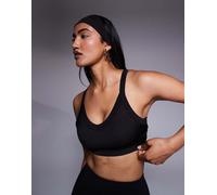 4505 - Icon Active - Reggiseno sportivo a supporto medio nero con imbottitura rimovibile e spalline regolabili 40