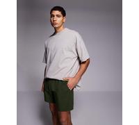 4505 - Icon - Confezione da 2 paia di pantaloncini da allenamento in tessuto quick dry da 13 cm neri e kaki con tasche con zip-Nero XL