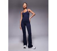 4505 - Icon - Leggings a zampa da yoga slim blu navy notte morbidi al tatto con vita avvolgente 38