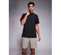 4505 - Icon - Pantaloncini da allenamento da 18 cm in tessuto ad asciugatura rapida greige con tasche con zip-Neutro M