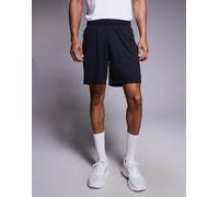 4505 - Icon - Pantaloncini da allenamento da 18 cm in tessuto quick dry a rete con tasche con zip neri-Nero M