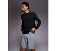 4505 - Icon - Pantaloncini da allenamento quick dry da 18 cm grigio freddo con tasche con zip XS