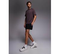 4505 - Icon - Pantaloncini da corsa quick dry da 8 cm neri con tasca posteriore per il telefono-Nero XL