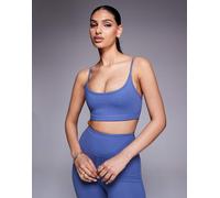 4505 - Icon - Reggiseno sportivo blu Cina morbido al tatto a supporto leggero con spalline regolabili 40
