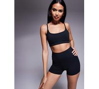 4505 - Icon - Reggiseno sportivo nero morbido al tatto a supporto leggero con spalline regolabili 40