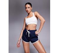 4505 - Pantaloncini da running molto corti in jersey navy scuro rétro-Blu navy 46