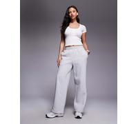 4505 - Rest Day - T-shirt mini bianca a coste in modal super morbida con scollo serafino-Bianco 48