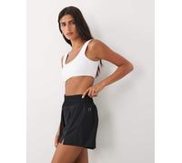 4505 shorts da tennis 2 in 1 a vita alta con tasca per pallina in nero 42