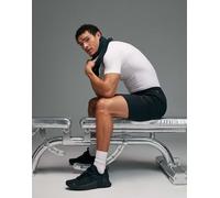 4505 - T-shirt base layer a compressione attillata bianca senza cuciture che definisce il fisico-Bianco M