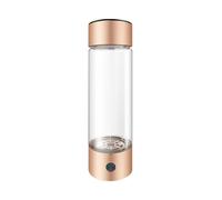 450ML Bottiglia Di Acqua Alcalina Idrogeno Ionizzatore Del Generatore Dell'acqua Ricco Dell'idrogeno Tecnologia PEM 3 Minuti Rendono Il Contenuto Di Idrogeno Fino A 1000PPB Con Confezione Regalo(Gold)