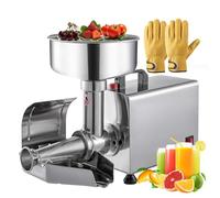 伟 祥 450W Electric Tomato Strainer Machine, Commercial Tomato Milling Machine, 90-160 kg/H Pure Copper Motor, Stainless Steel Tomato Sauce Maker Machine for Tomato Strawberry Blueberry