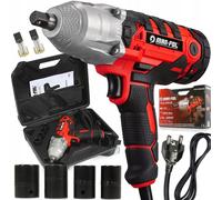 Set Avvitatore elettrico ad impulsi 1/2" 720NM con bussole e chiave 3600giri/min