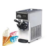 450W Single Flavor Commercial Ice Cream Maker, Macchina Per Gelato Soft Commerciale, Macchina Per Gelato Da Banco Per Casa, Pannello LCD, Pulizia Automatica, Per Ristoranti E Negozzi Di Dolci(White)