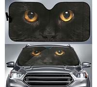 452 Copri Parabrezza per Auto Fantastico Gatto Nero con Protagonista Parasole Auto Parabrezza Anti-UV Copri Vetro Auto Universale per Auto Auto SUV