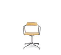 452 Mesura Edition Swivel Sedia Con Pattini Lucido/Giallo