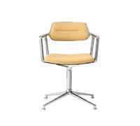 453 Mesura Edition Swivel Sedia Con Pattini Lucido/Giallo